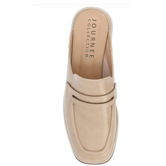 Journee Collection Women's Antonina loafers SZ 5.5 ,Tan - Picture 6 of 10